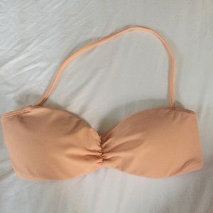 Forever 21 Swim - Light peach Coral bandeau bikini top nude swim m Forever 21 Swim - Light peach Coral bandeau bikini top nude swim m